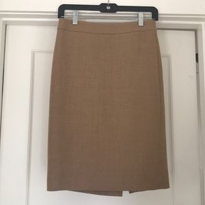 J.crew No. 2 Pencil Skirt Double Serge Wool